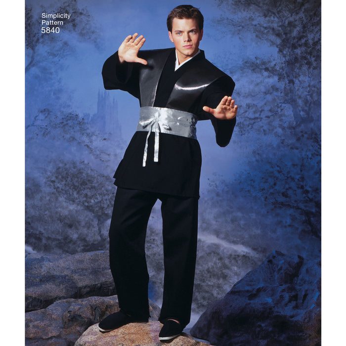 Simplicity Pattern 5840  Unisex Hooded Capes and Mens Fantasy Costumes. from Jaycotts Sewing Supplies