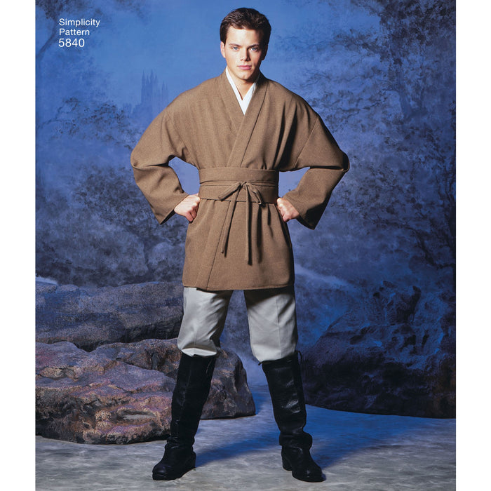 Simplicity Pattern 5840  Unisex Hooded Capes and Mens Fantasy Costumes. from Jaycotts Sewing Supplies