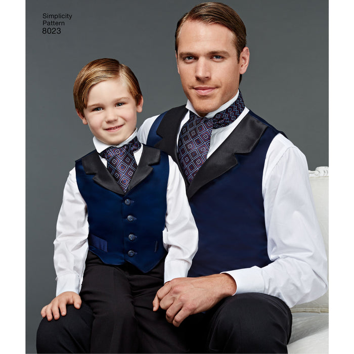 Simplicity Pattern 8023 Boy's and men's special occasion accessories from Jaycotts Sewing Supplies