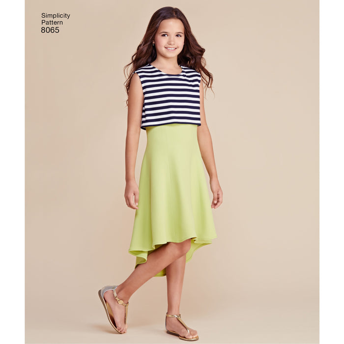 Simplicity Pattern 8065 dress for girls' and girls from Jaycotts Sewing Supplies