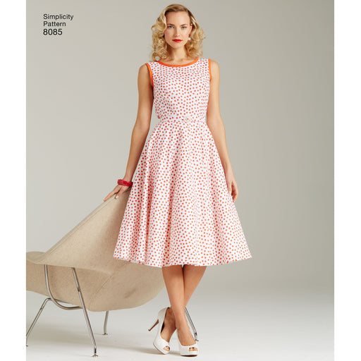 Simplicity 8085 1950's wrap dress pattern from Jaycotts Sewing Supplies