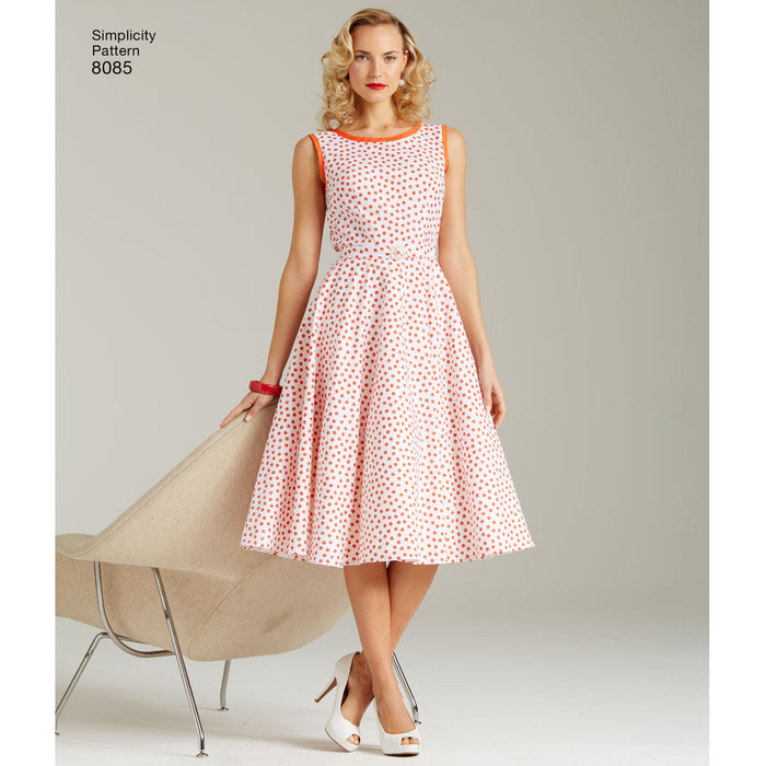 Simplicity 8085 1950's wrap dress pattern from Jaycotts Sewing Supplies
