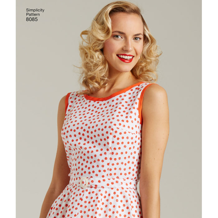 Simplicity 8085 1950's wrap dress pattern from Jaycotts Sewing Supplies
