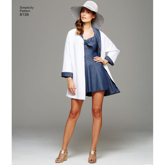 Simplicity Pattern 8139 vintage beachwear from Jaycotts Sewing Supplies