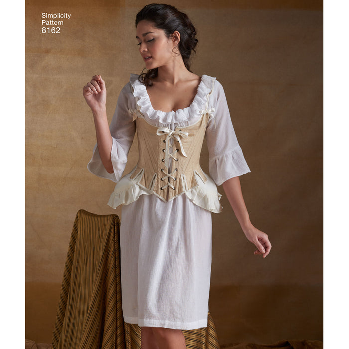 Simplicity Pattern 8162 18th century undergarments pattern from Jaycotts Sewing Supplies