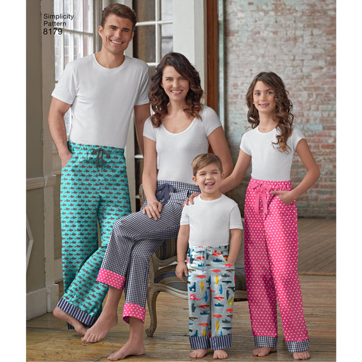 Simplicity Pattern 8179 Trouser for the whole family from Jaycotts Sewing Supplies