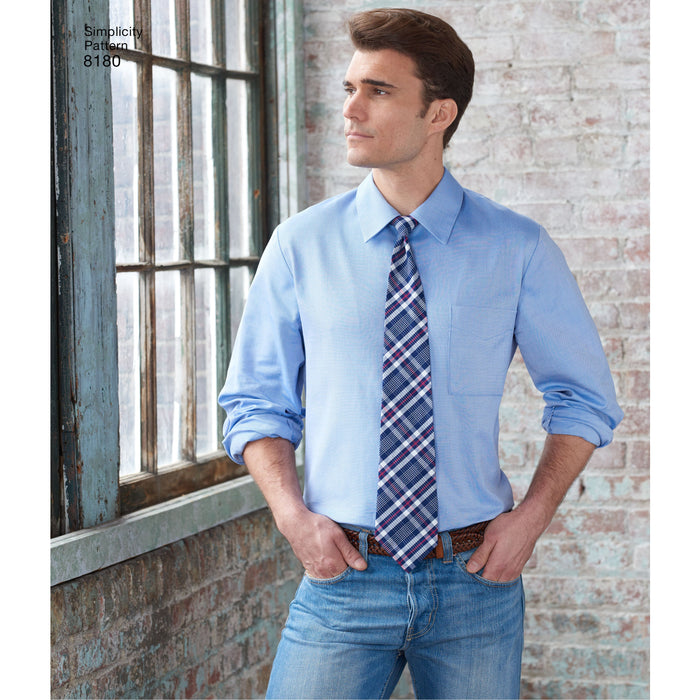 Simplicity 8180 boys / mens shirt pattern from Jaycotts Sewing Supplies