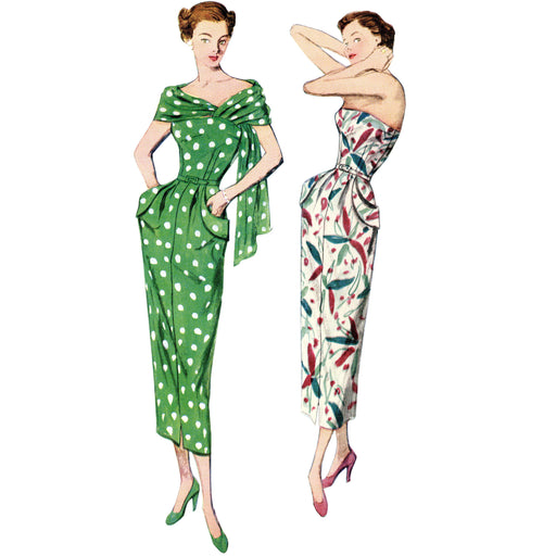 Simplicity 8876 Misses'/Women's Vintage Dress and Stole from Jaycotts Sewing Supplies