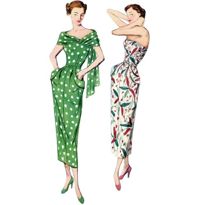 Simplicity 8876 Misses'/Women's Vintage Dress and Stole from Jaycotts Sewing Supplies