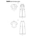 Simplicity 8889 Misses' Shirt and Wide Leg Pants from Jaycotts Sewing Supplies