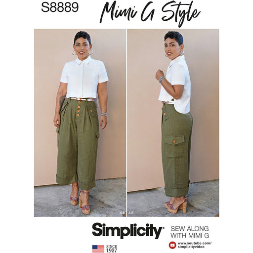 Simplicity 8889 Misses' Shirt and Wide Leg Pants from Jaycotts Sewing Supplies
