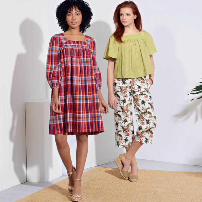 Simplicity Sewing Pattern S8926 Dress, Tops and Pants from Jaycotts Sewing Supplies