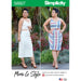 Simplicity 8927 Mimi G close-fitting tie-front crop top, from Jaycotts Sewing Supplies
