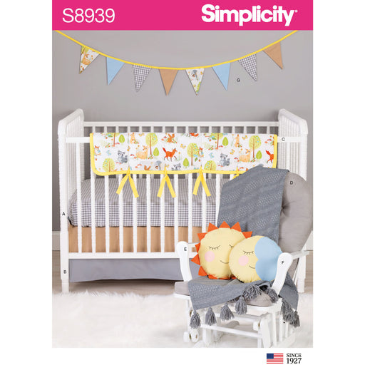 Simplicity Pattern 8939 Nursery accessories from Jaycotts Sewing Supplies