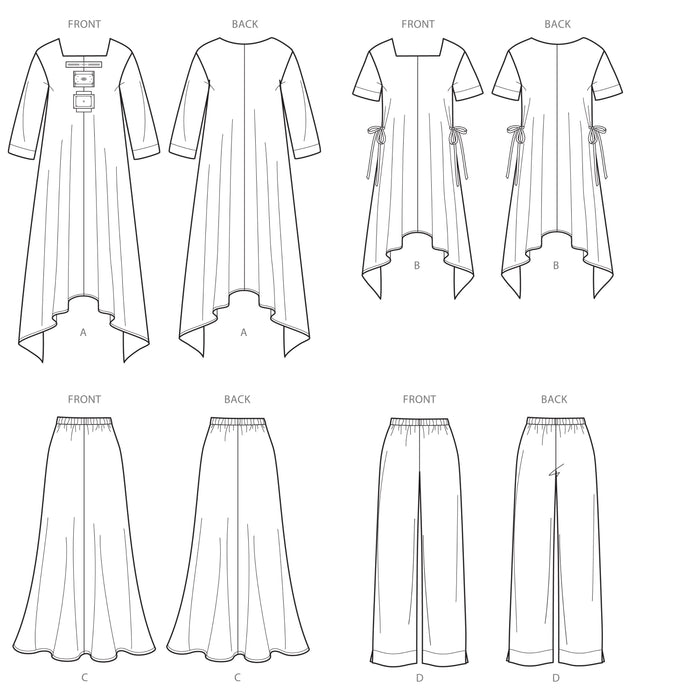 Simplicity 8960 Dress Or Tunic, Skirt and Pants from Jaycotts Sewing Supplies