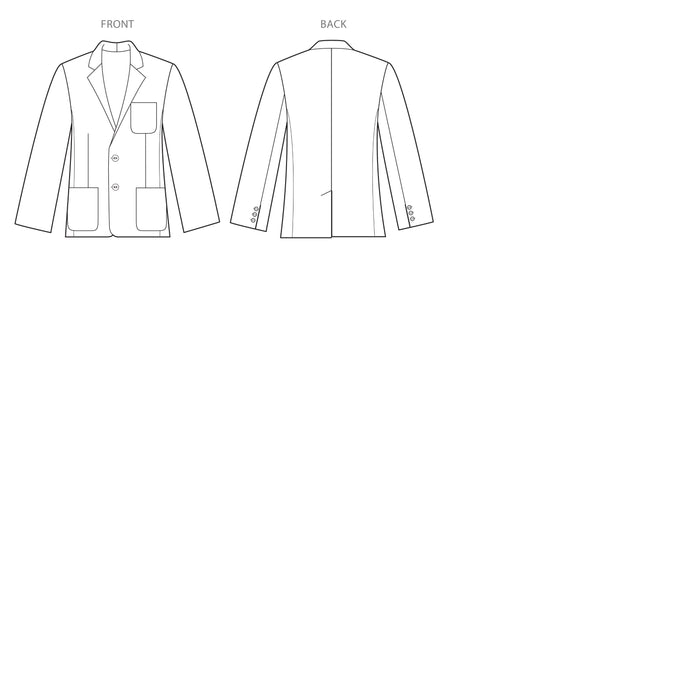 Simplicity Sewing Pattern 8962 Men's Lined Blazer from Jaycotts Sewing Supplies