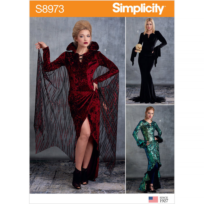 Simplicity 8973 Halloween Costume Pattern | Femme Fatale from Jaycotts Sewing Supplies