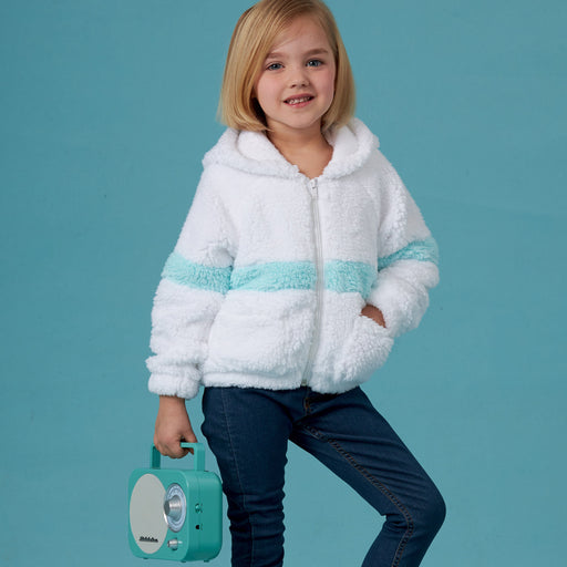 Simplicity Sewing Pattern 8999 Girls' Knit Hooded Jacket from Jaycotts Sewing Supplies
