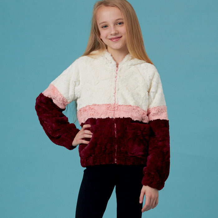 Simplicity Sewing Pattern 8999 Girls' Knit Hooded Jacket from Jaycotts Sewing Supplies