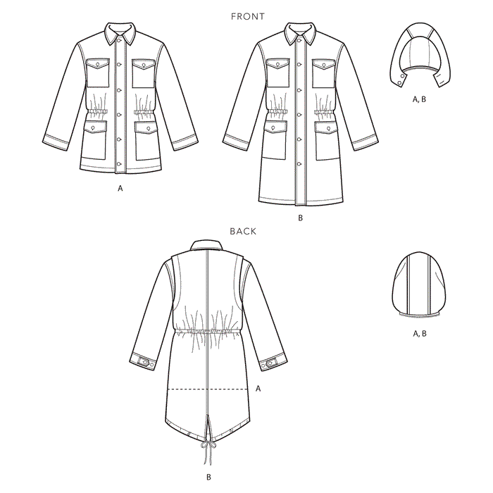 Simplicity Sewing Pattern S9052  Mens and Teen's Jacket and Hood from Jaycotts Sewing Supplies