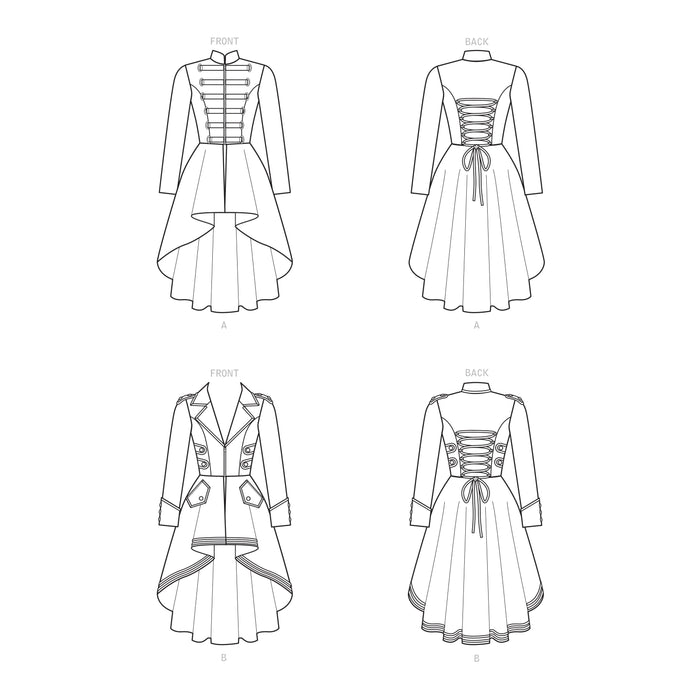 Simplicity Sewing Pattern S9086 Steampunk Costume Coats from Jaycotts Sewing Supplies