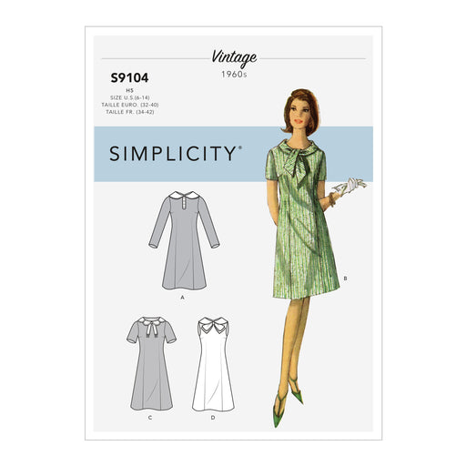 Simplicity 9104 Vintage Dresses Pattern from Jaycotts Sewing Supplies