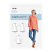 Simplicity Sewing Pattern S9106 Misses / Women's Button Front Shirt from Jaycotts Sewing Supplies