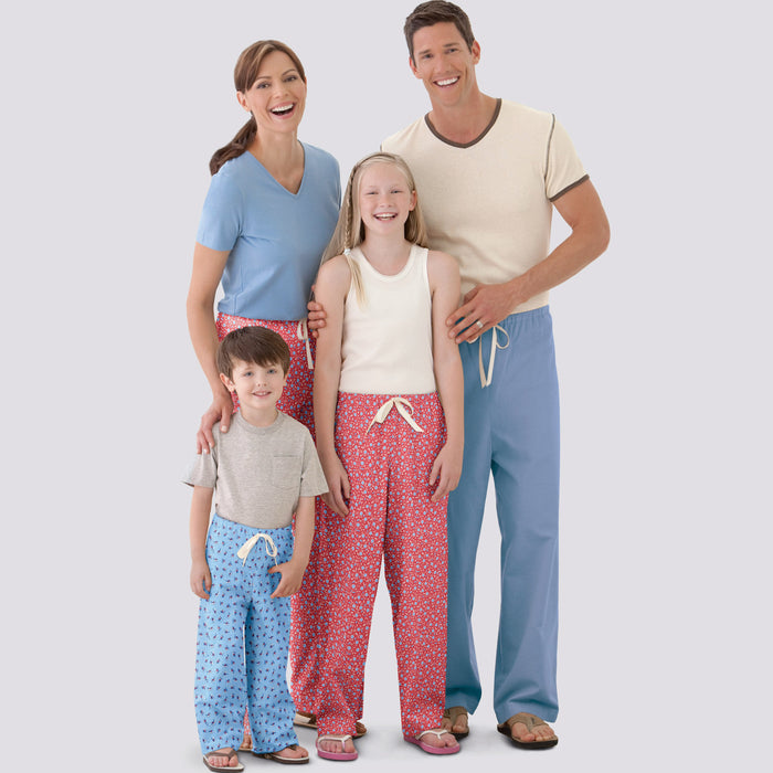 Simplicity Sewing Pattern S9132 Unisex Sleepwear from Jaycotts Sewing Supplies
