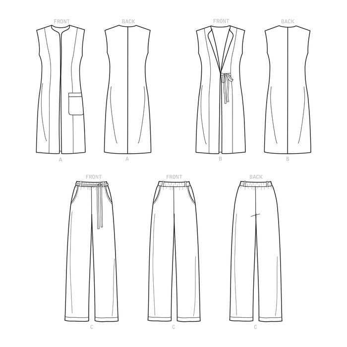Simplicity 9184 Misses' and Women's Waiscoat and Trousers Sewing Pattern from Jaycotts Sewing Supplies