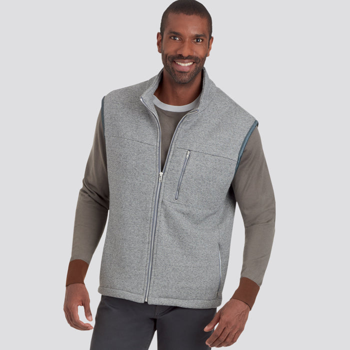 Simplicity 9191 Men's Gilet and Jacket Sewing Pattern from Jaycotts Sewing Supplies
