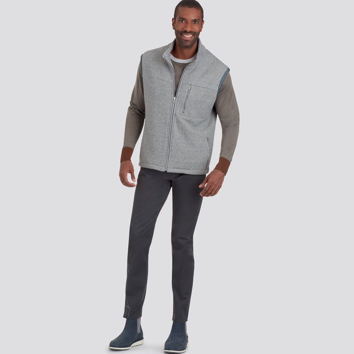 Simplicity 9191 Men's Gilet and Jacket Sewing Pattern from Jaycotts Sewing Supplies