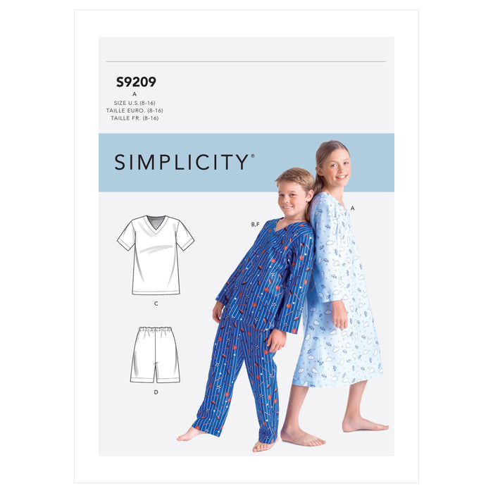 Simplicity 9209 children's Robe sewing pattern from Jaycotts Sewing Supplies