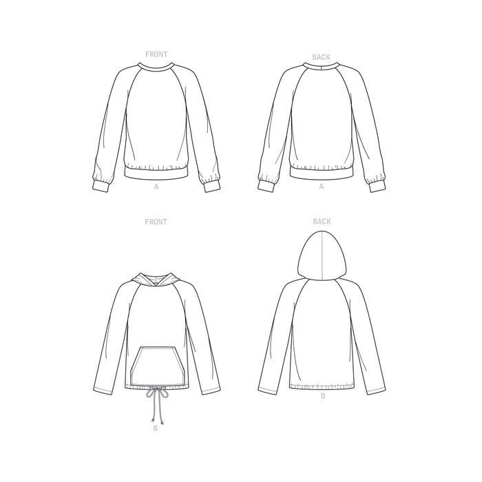 Simplicity Sewing Pattern 9240 Unisex Hoodies from Jaycotts Sewing Supplies