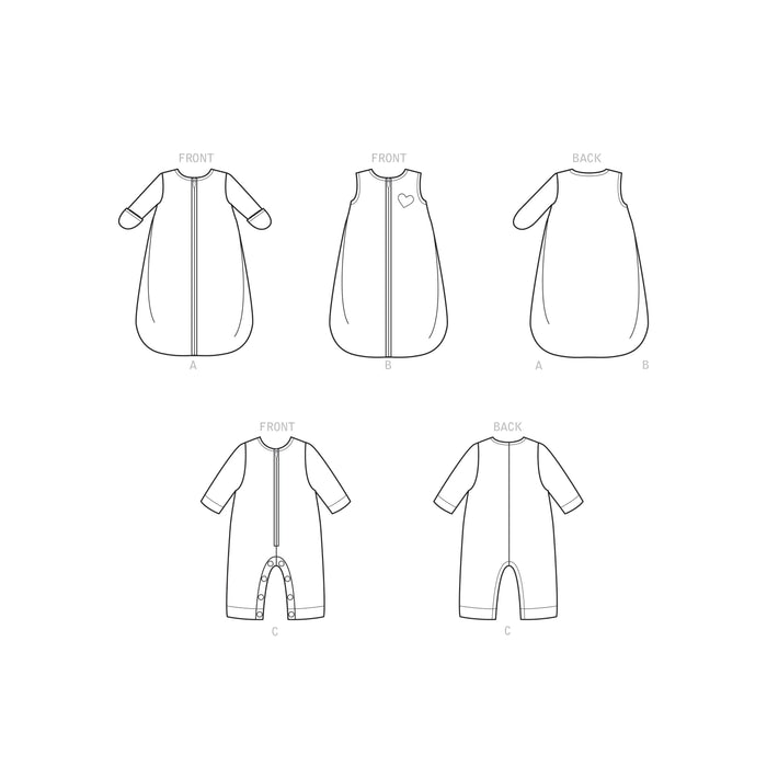 Simplicity Sewing Pattern 9242 Babies' Layette from Jaycotts Sewing Supplies