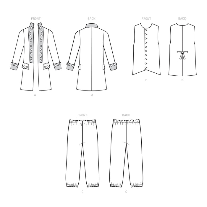 Simplicity Sewing Pattern 9252 Unisex Vintage Uniform Costumes from Jaycotts Sewing Supplies