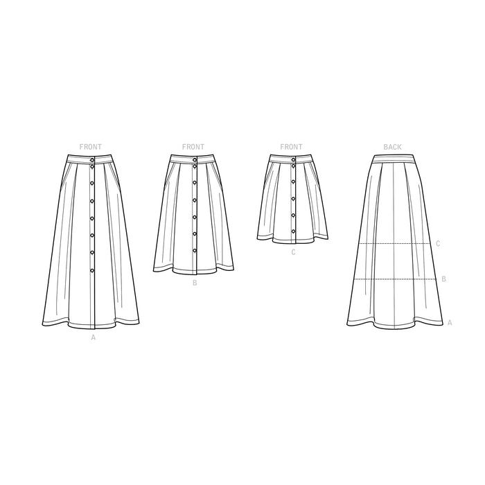 Simplicity Sewing Pattern 9267 Skirt In Three Lengths from Jaycotts Sewing Supplies