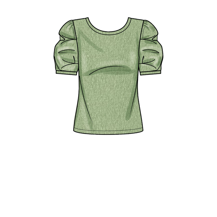 Simplicity Sewing Pattern 9273 Knit Tops With Scoop Neck from Jaycotts Sewing Supplies