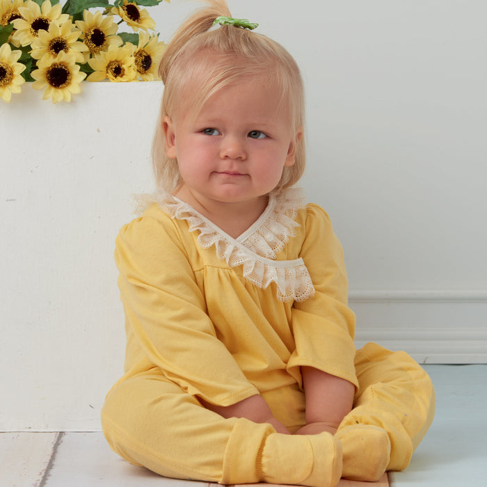 Simplicity Sewing Pattern 9283 Infants' Knit Gathered Gown and Jumpsuit from Jaycotts Sewing Supplies