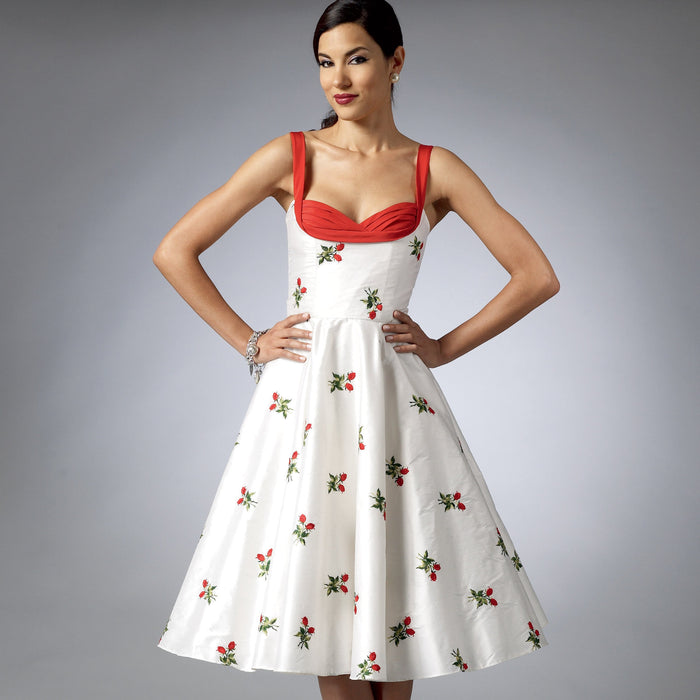 Simplicity Vintage Sewing Pattern 9284 Sweetheart-Neckline Dresses from Jaycotts Sewing Supplies