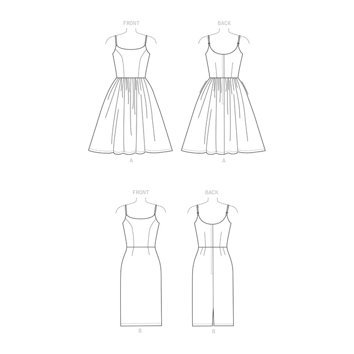 Simplicity 1950's Sewing Pattern 9291 Princess Seam Dresses from Jaycotts Sewing Supplies