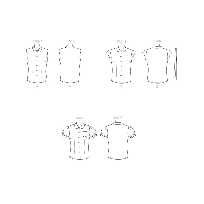 Simplicity 1950's Sewing Pattern 9295 Vintage Tops from Jaycotts Sewing Supplies