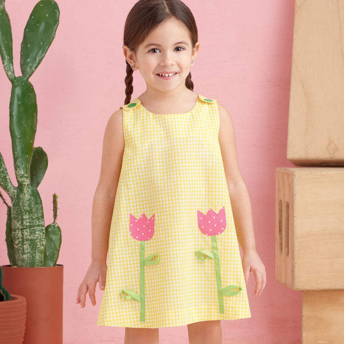 Simplicity Sewing Pattern S9318 Toddlers' Tent Tops, Dresses, and Shorts from Jaycotts Sewing Supplies