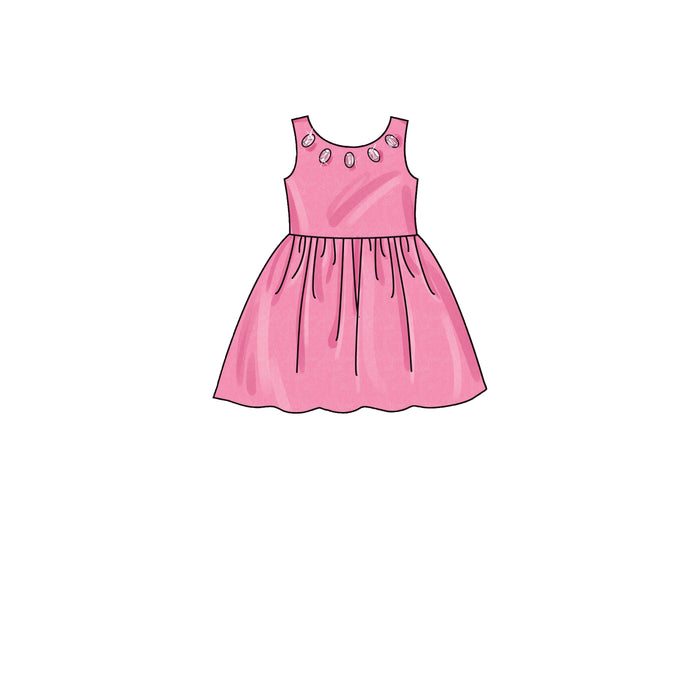 Simplicity Sewing Pattern S9320 Children's Gathered Skirt Dresses from Jaycotts Sewing Supplies