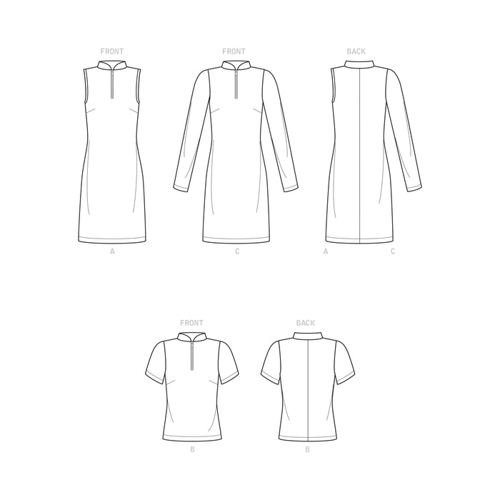 Simplicity Sewing Pattern S9328 Misses' Knit Dresses and Top from Jaycotts Sewing Supplies