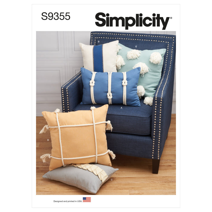 Simplicity Sewing Pattern 9355 Pillows from Jaycotts Sewing Supplies
