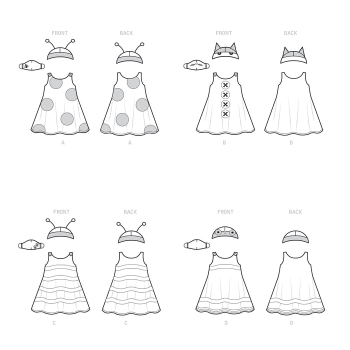 Simplicity Sewing Pattern 9392 Children's Jumpers, Hats and Face Masks from Jaycotts Sewing Supplies