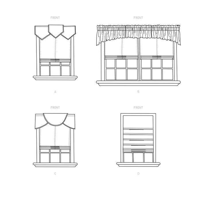 Simplicity Sewing Pattern 9399 Roman Shades and Valances from Jaycotts Sewing Supplies