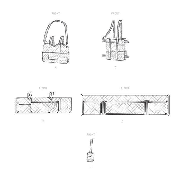 Simplicity Sewing Pattern 9400 Walker Accessories, Bag and Organizer from Jaycotts Sewing Supplies