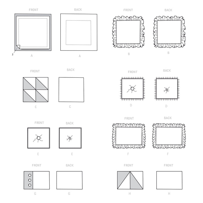 Simplicity Sewing Pattern 9402 Easy Pillows from Jaycotts Sewing Supplies