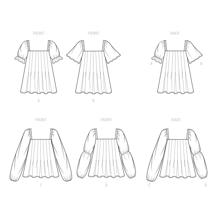 Simplicity Sewing Pattern 9452 Misses' Tops from Jaycotts Sewing Supplies
